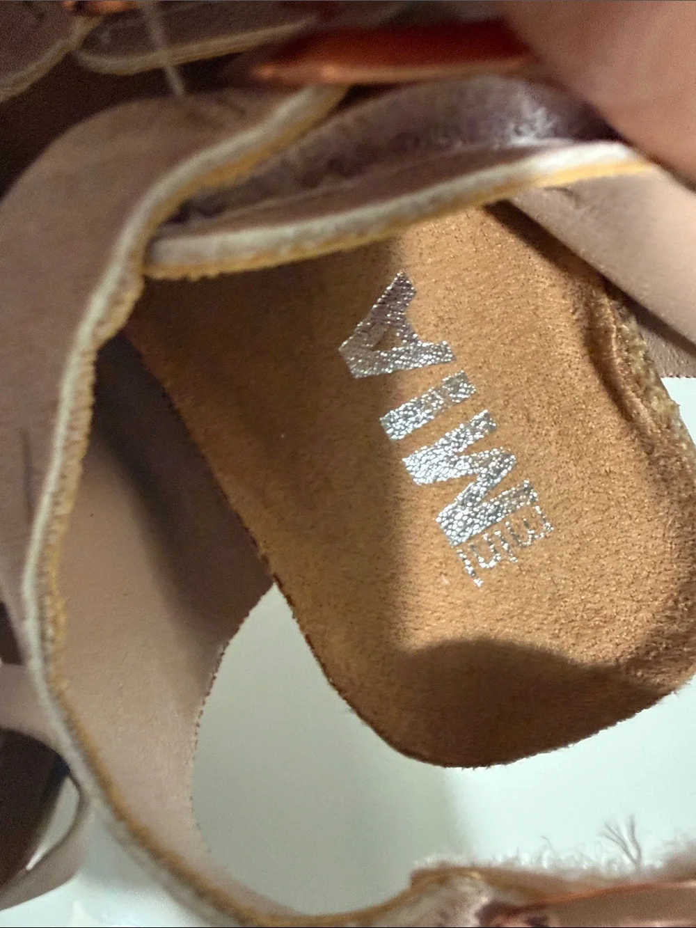 mini MIA  Rose Gold Glitter Double-Buckle Kids Sandals Sz 3-6 months
